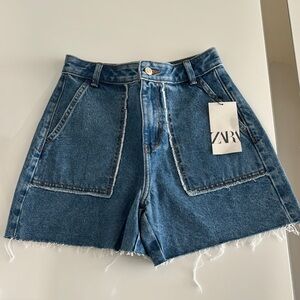 Zara Women's Classic Blue Jean Shorts